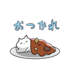 食べもの猫（個別スタンプ：8）