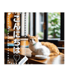 【毎日使える】まったり猫カフェ（個別スタンプ：2）