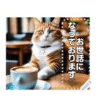 【毎日使える】まったり猫カフェ（個別スタンプ：8）