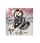 AI de ガンバレ秋田犬 子犬（個別スタンプ：35）