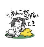 奮闘するパピヨンとちょっとめんだこ（個別スタンプ：14）