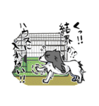 奮闘するパピヨンとちょっとめんだこ（個別スタンプ：24）