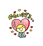 きいろいかみのこども（個別スタンプ：37）