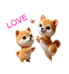 3Dリアル柴犬♡年中使えて超可愛い！（個別スタンプ：21）