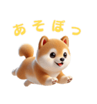 3Dリアル柴犬♡年中使えて超可愛い！（個別スタンプ：38）