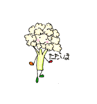 ブロッコリーとカリフラワーお喋りスタンプ（個別スタンプ：18）