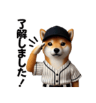 【敬語】リアル野球しば犬（個別スタンプ：3）