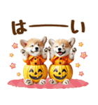 コーギーのハロウィンづくしスタンプ（個別スタンプ：9）