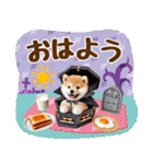 まめしばのハロウィンづくしスタンプ（個別スタンプ：17）