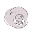 秋冬くすみカラー♡シンプル線画（個別スタンプ：1）