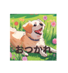 毎日使える可愛い犬達（個別スタンプ：22）