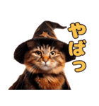 猫と犬のハロウィンパーティー（個別スタンプ：23）