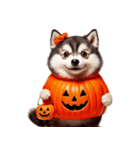 猫と犬のハロウィンパーティー（個別スタンプ：37）