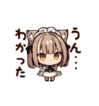 猫耳のおチビな女の子2（個別スタンプ：35）