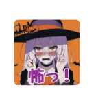 ハロウィン女子あいさつスタンプ（個別スタンプ：20）