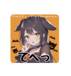 ハロウィン女子あいさつスタンプ（個別スタンプ：31）