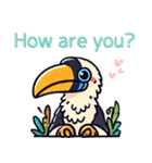 鳥の日常会話lineスタンプ（個別スタンプ：4）