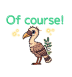 鳥の日常会話lineスタンプ（個別スタンプ：16）