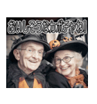 ハロウィンカボチャをディスるお年寄り（個別スタンプ：9）