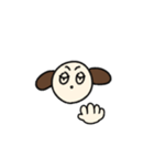 丁寧めな言葉づかいの茶色い犬（個別スタンプ：2）