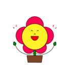 お花 イラスト スタンプ（個別スタンプ：1）