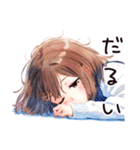 ちょっとおこなふつうの女の子（個別スタンプ：16）