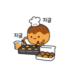 たこと焼きさん (韓国語)（個別スタンプ：2）