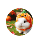 ハロウィン、うさぎの仮装（個別スタンプ：3）