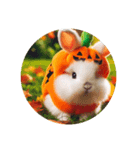 ハロウィン、うさぎの仮装（個別スタンプ：4）