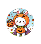 ハロウィン、うさぎの仮装（個別スタンプ：7）