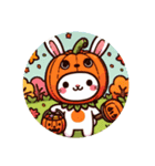 ハロウィン、うさぎの仮装（個別スタンプ：8）