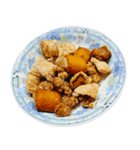 食品シリーズ : 唐揚げ (揚げ物) #5（個別スタンプ：1）