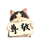 シュールな猫の訴え(デカ文字・煽り)（個別スタンプ：13）