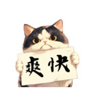 シュールな猫の訴え(デカ文字・煽り)（個別スタンプ：21）