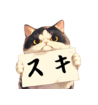 シュールな猫の訴え(デカ文字・煽り)（個別スタンプ：28）