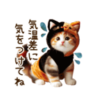 ねこの日常と待ち合わせ‪ᥫᩣ  ̖́-（個別スタンプ：4）