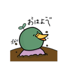 ぼそぼそ鳥とねぎカモの日常（個別スタンプ：9）