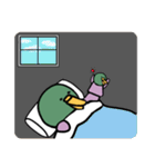 ぼそぼそ鳥とねぎカモの日常（個別スタンプ：11）