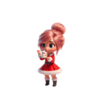ピンク髪の可愛い女の子特集（個別スタンプ：13）