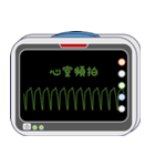 モニター心電図スタンプ（個別スタンプ：23）