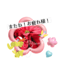 クリスマス花スタンプ、yamami（個別スタンプ：1）