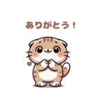ぽっちゃりスコティッシュホールド（個別スタンプ：2）