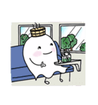 温泉おばけ★旅に出る（個別スタンプ：9）