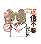 愛犬♡パピヨンdeご挨拶【秋から冬】（個別スタンプ：37）