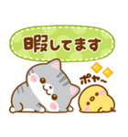 毎日連絡♡ねこねこにゃんこ（個別スタンプ：17）