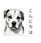 鉛筆で描いたような犬（個別スタンプ：5）