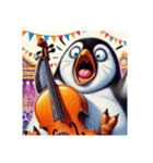 愛くるしいペンギンとチェロの音色（個別スタンプ：6）