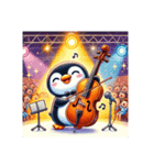 愛くるしいペンギンとチェロの音色（個別スタンプ：16）