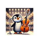 愛くるしいペンギンとチェロの音色 2（個別スタンプ：2）