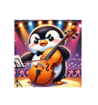 愛くるしいペンギンとチェロの音色 2（個別スタンプ：7）